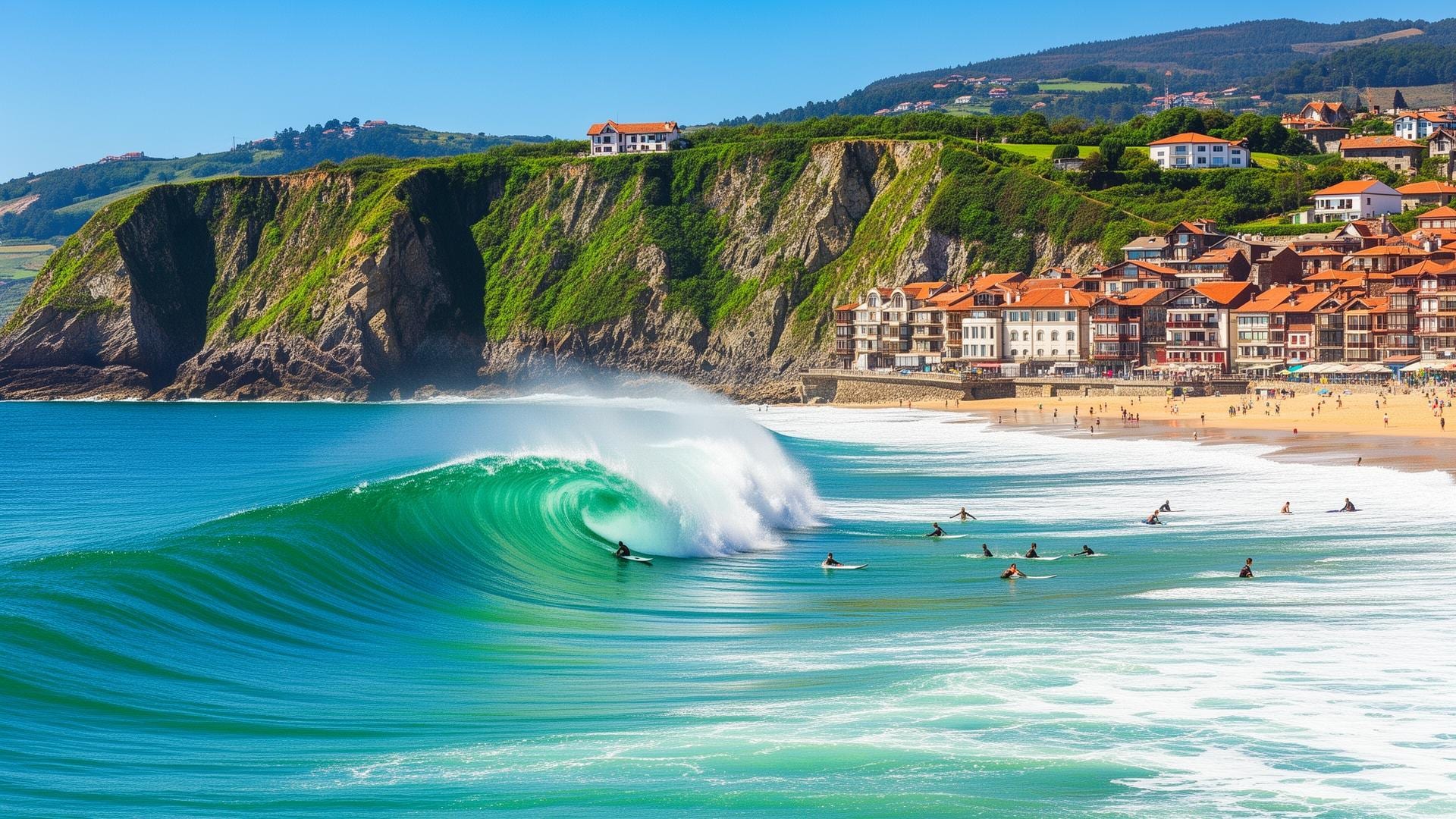Playa de Los Locos, Cantabria – Tipo de ola: Beach break potente, picos de izquierda y derecha